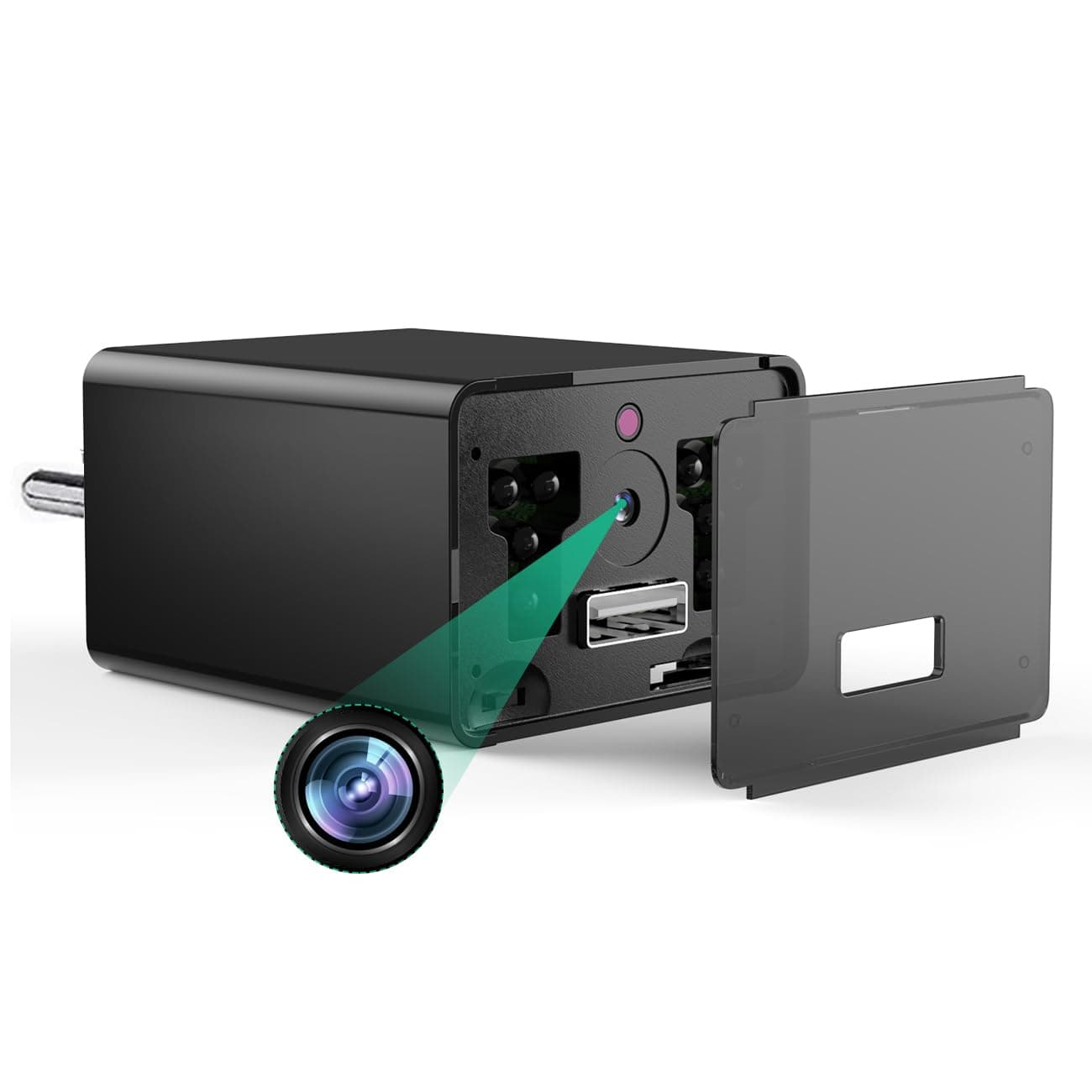 CAPOXO 4k Full HD Wired Security Camera with Night Hd Vision, Loop Recording, Motion Detection, 24-Hour Audio Video Recording, Wide Angle View, Up to 128GB SD Card Support