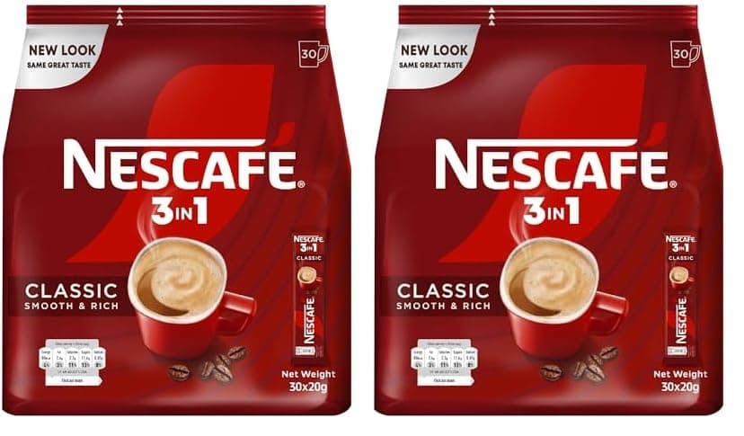 3in1 Instant Coffee Mix Sachet 20g (30 Sticks) (Pack of 2)