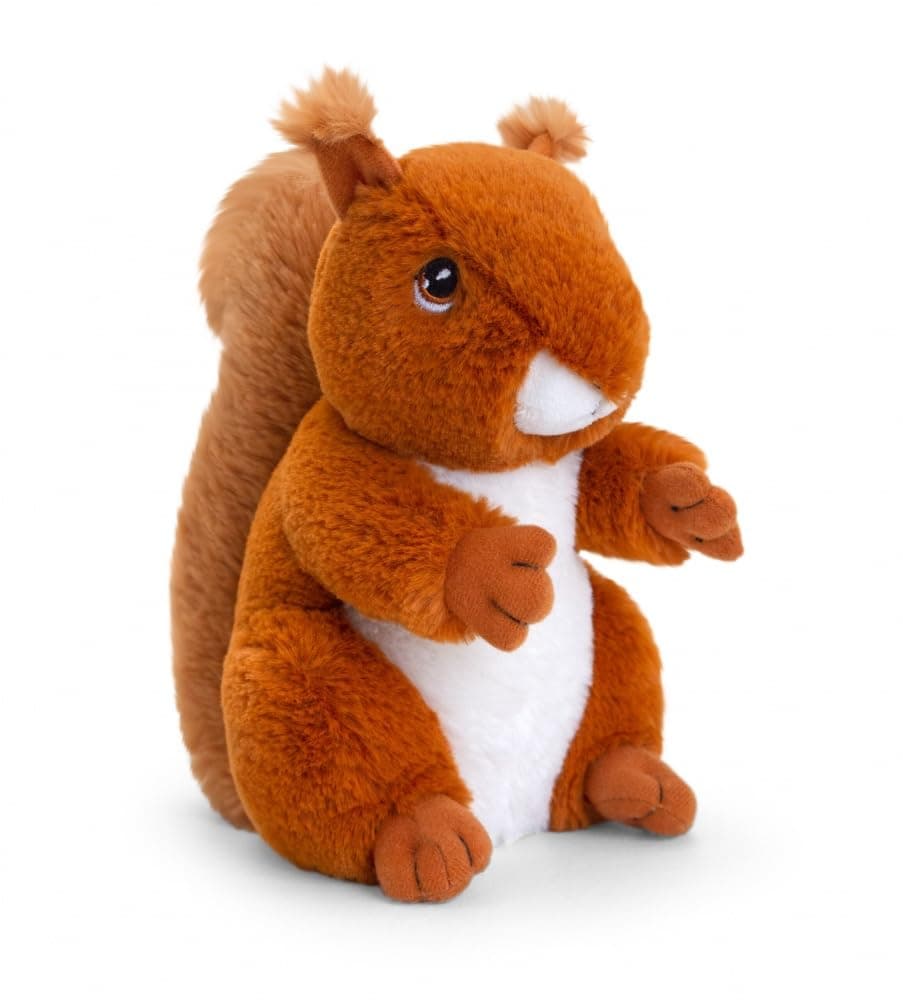 Deluxe Paws Eco-Friendly Red Squirrel Plush 18-25cm Made from Recycled Materials