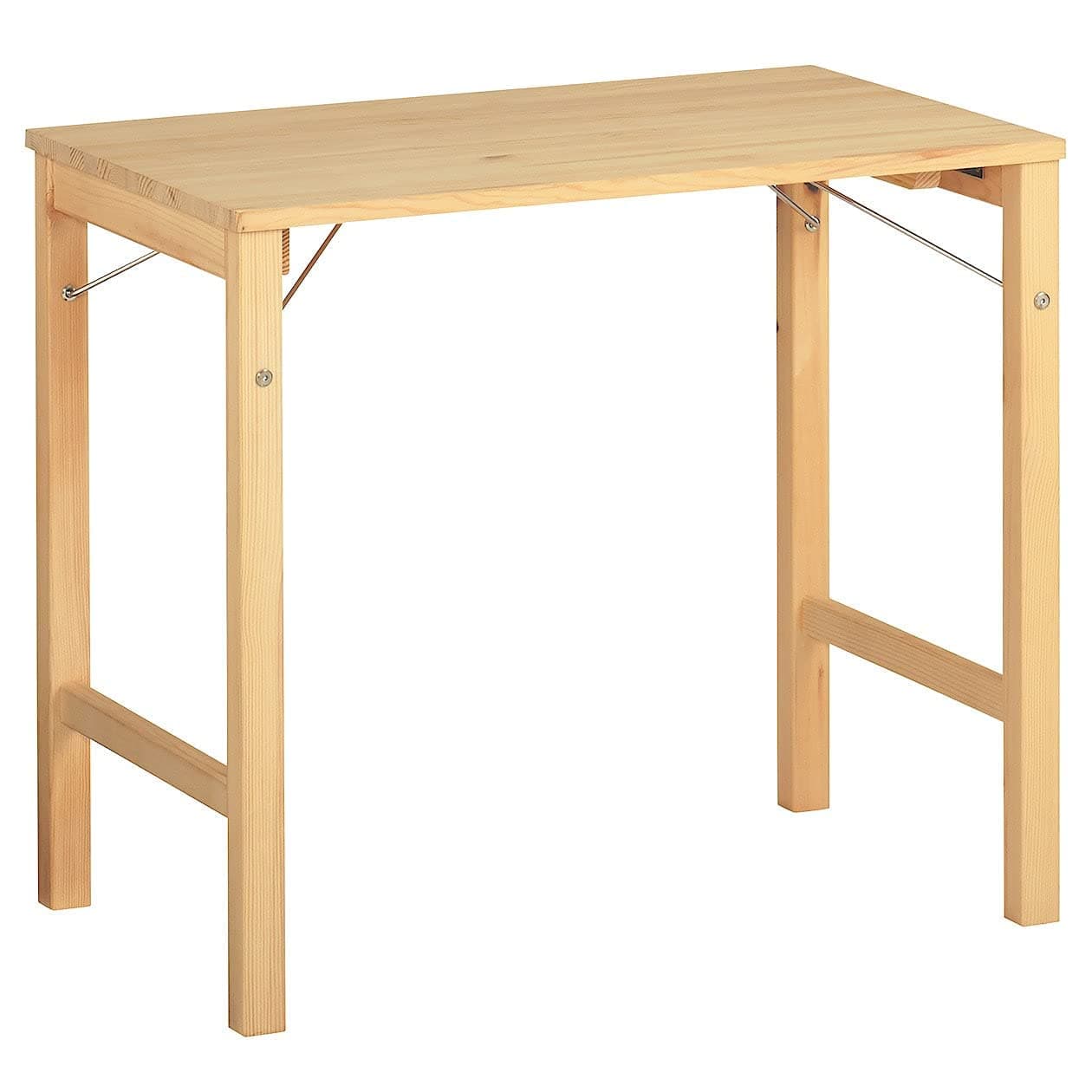18499441 Folding Pine Wood Table, (W x D x H): 31.5 x 19.7 x 27.6 inches (80 x 50