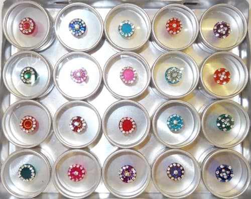 DESIGNER DIAMONTEZ BINDI BOX - ROUND BIG (1.2 cm) - FULL BOX - SOLD BY TRENDZ