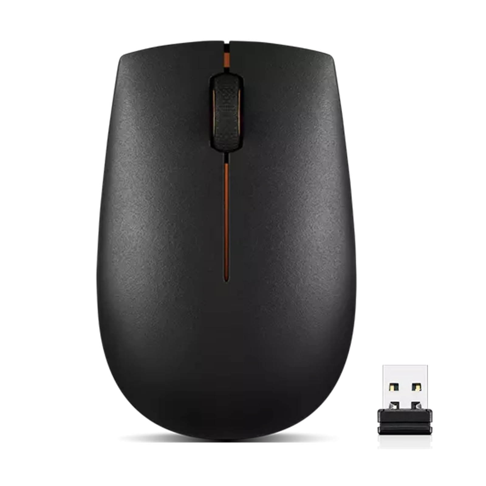 300 Wireless Mouse, Black, Computer Mouse for PC and Laptop with Windows, Ambidextrous Design, 2.4 GHz Nano USB Receiver, 12 Month Battery Life