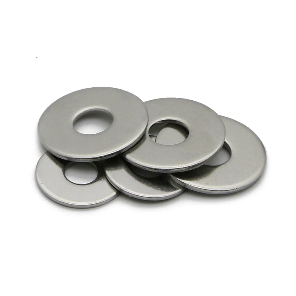 Junter 20pcs M6, 6 ID x 18 OD x 1.6mm Thick 304 Stainless Steel 18-8 Plain Finish A2 Stainless Steel Plain Finish Metal Large Flat Washer DIN9021 (M6*18 * 1.6)