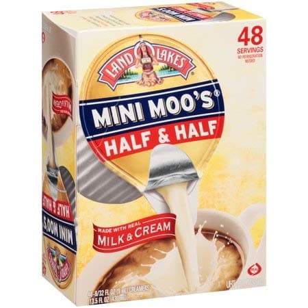 Mini Moo's 1-Land O Lakes Half & Half 48-Single Serve Dairy Creamers