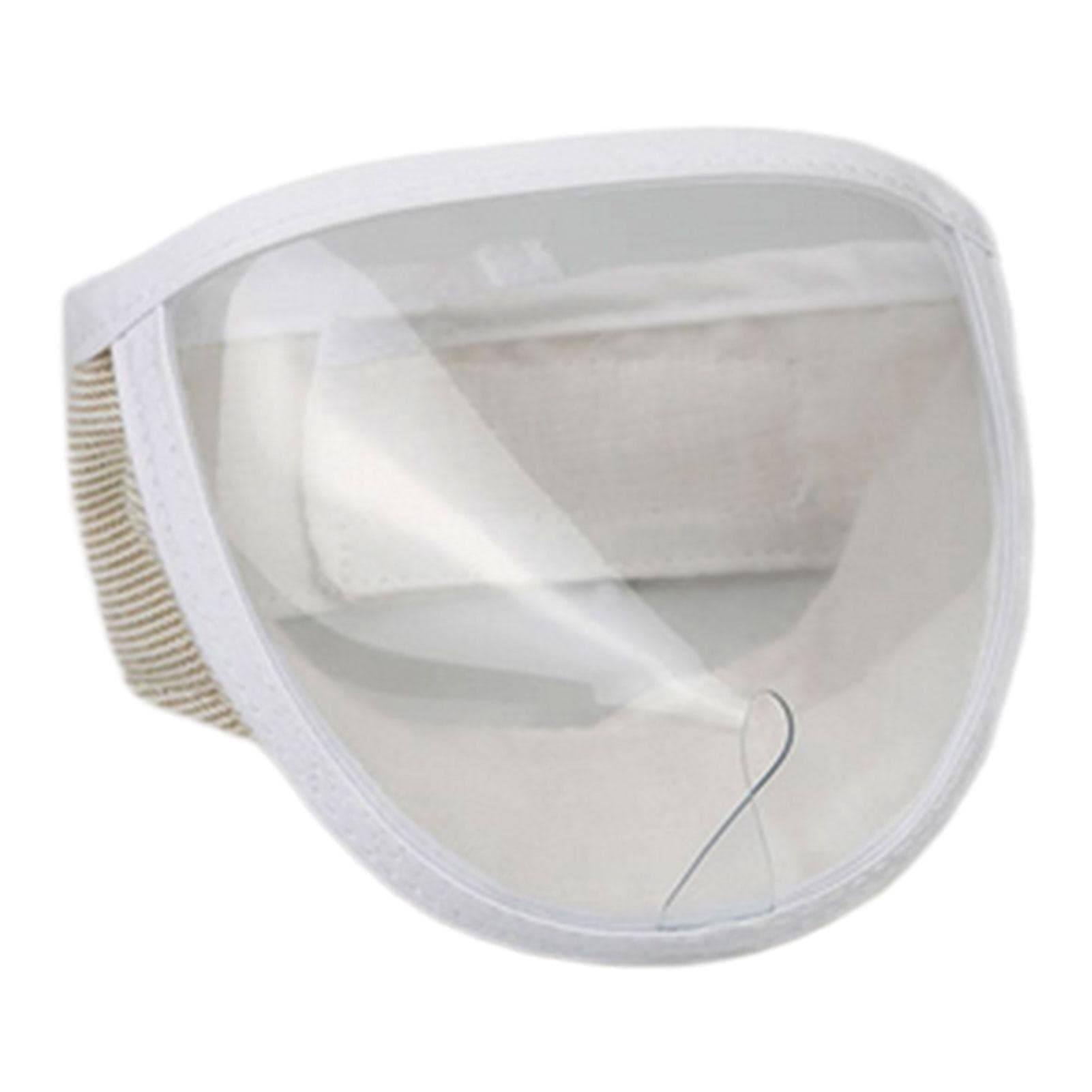 zalati Cat Muzzle Breathable Mesh Clear Face Mask Transparent Face Guard for Grooming Anti-Biting Chewing - M