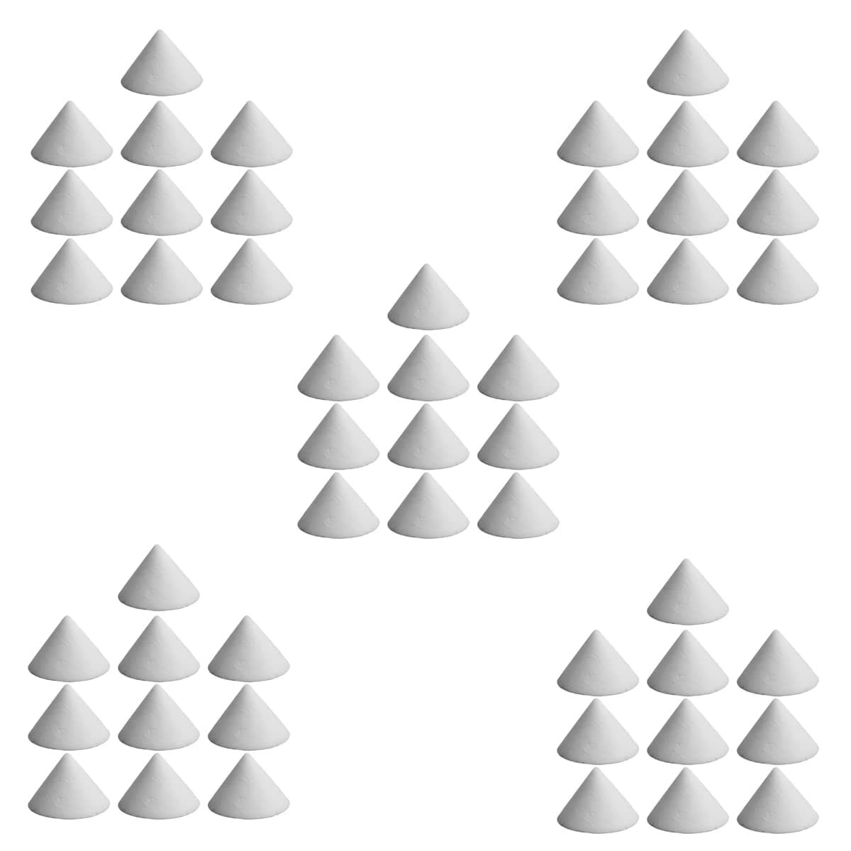 50 Pieces Pottery Kiln Nails Ceramic Refractory Support Nails High Temperature Cone Support Nails Reusable Resistant Pottery Tools Kiln Tool