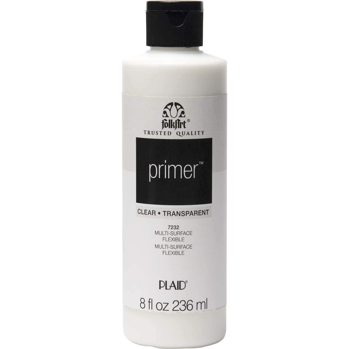 FolkArt 7232 Clear Primer 8 oz., Clear