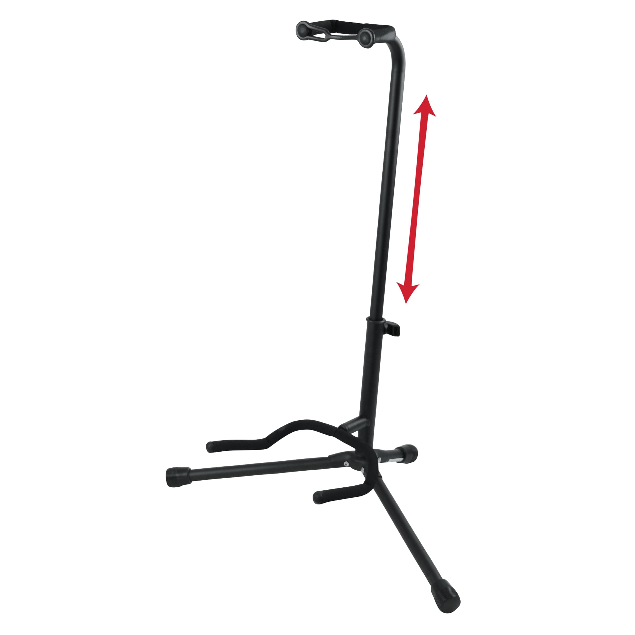 Gator Frameworks Adjustable Guitar Stand, Holds Single Electric or Acoustic Guitar, (GFW-GTR-1000)