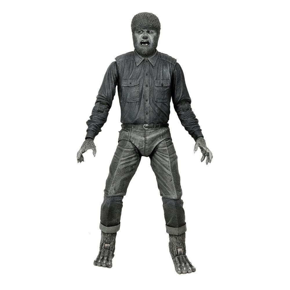 Universal Monsters Ultimate Wolf Man B&W 7" Figure
