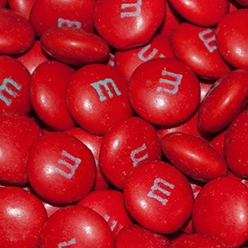 500pcs Red Candy M&M's Milk Chocolate, Red Candy for Candy Buffet (1lb, 500pcs) Birthday, Graduation, Wedding Party Favors