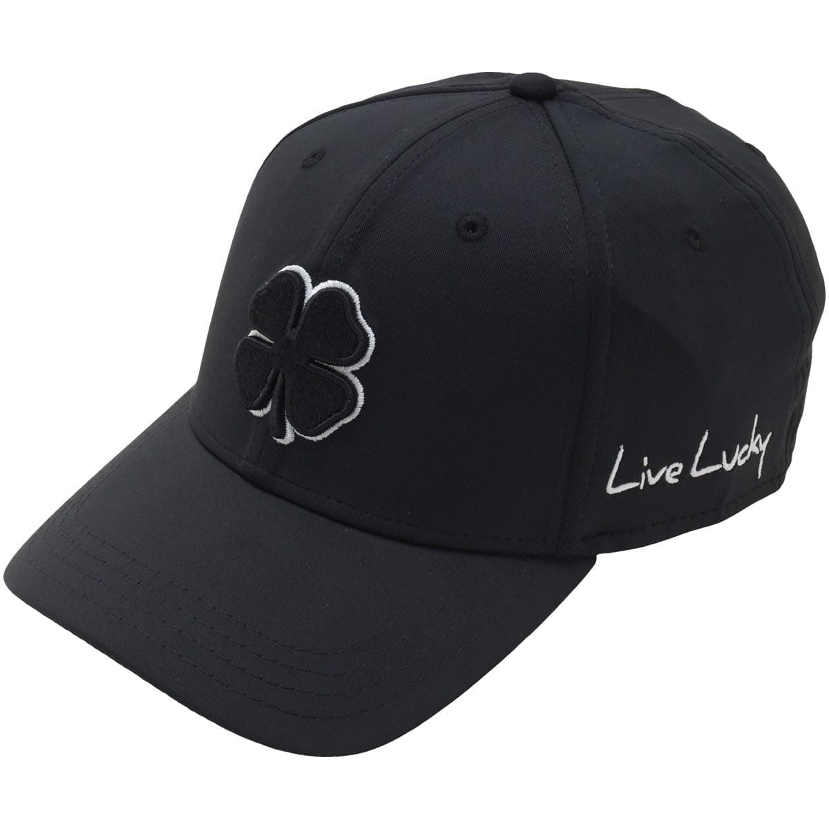 Black Clover Men s Premium Fitted 2 Cap -Black With Black Clover Black Small/Medium