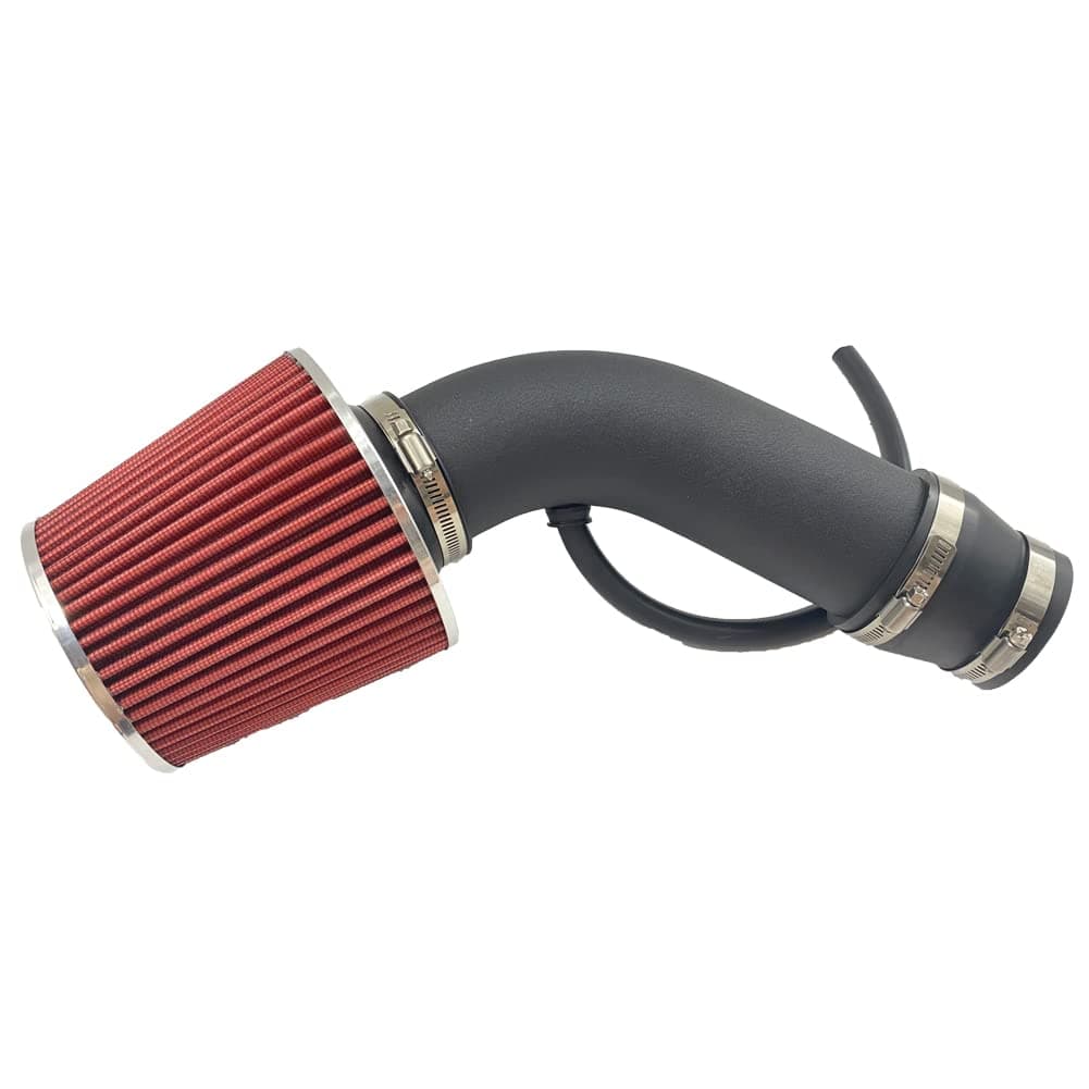 3" Universal Cold Air Intake Kit Intake Pipe Kit Aluminium Automotive Air Intake Air Filter Induction Flow Hose Pipe Kit Red Filter