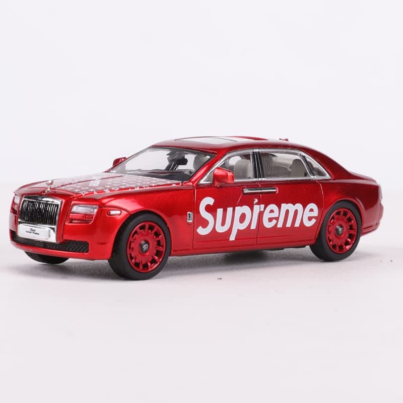 1:64 Rolls Royce Ghost Red Extended Wheelbase Simulated Alloy Car Model