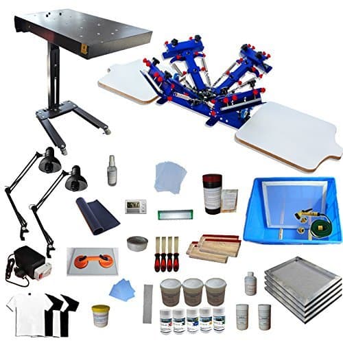 4 Color 2 Station Screen Printing Full Starter Kit by Screen Printing Kit