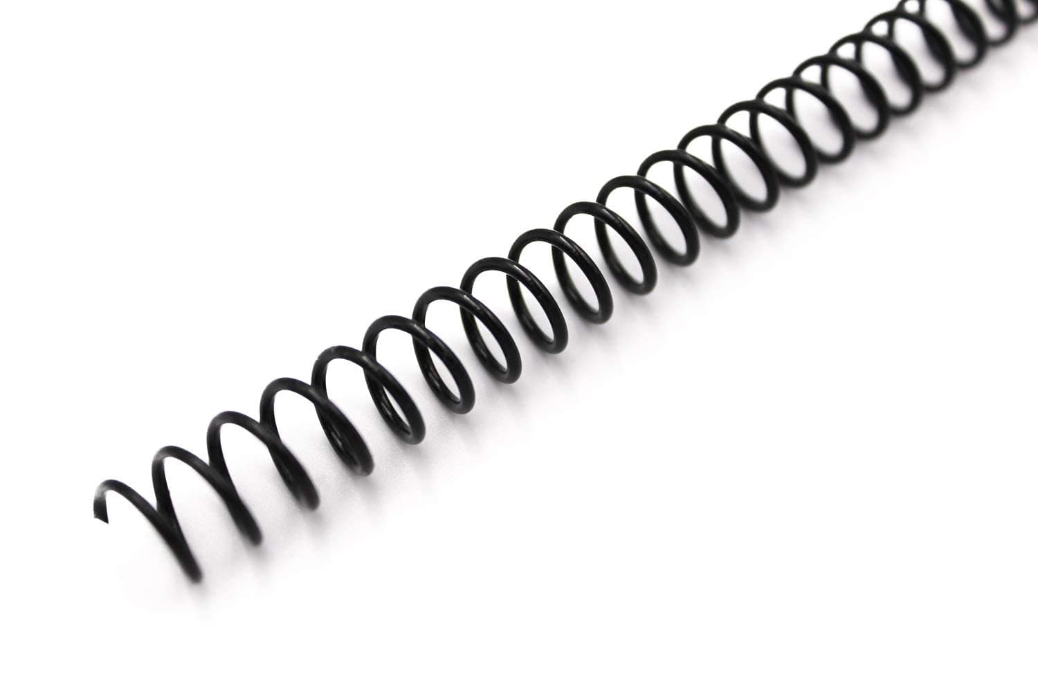 Binditek 200 Pack Plastic Spiral Binding Coils, 10mm(3/8"), 75 Sheet Capacity, 4:1 Pitch, Black, 48Loops, for Letter Size, for Students and Coworkers