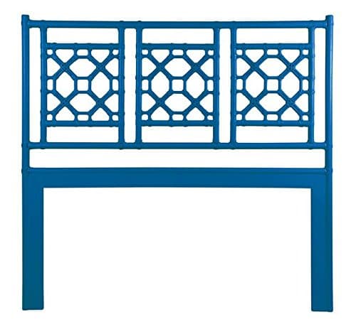 Lattice Back Headboard, Queen, Surf Blue