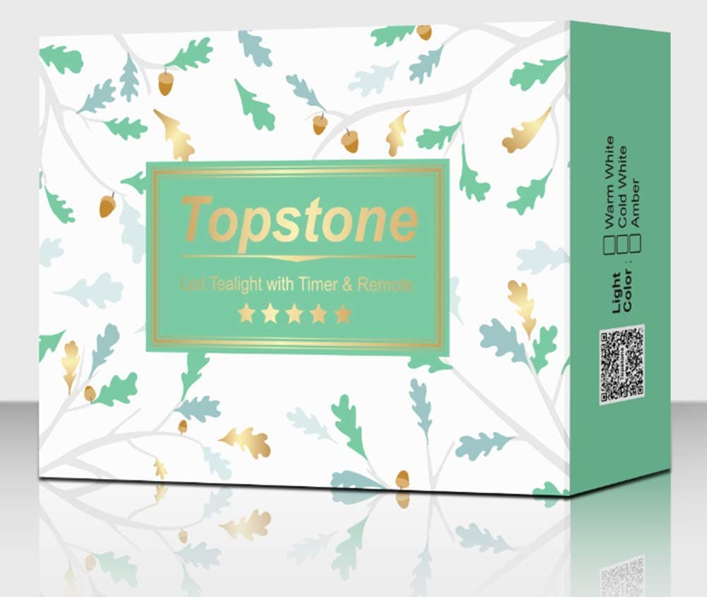 Topstone Color Changing Led Tealight Candles with Remote Control and Timer ,Battery Operated Flameless Candle , Votive Candles ,Electric Tea Candles for Party,Pack of 12