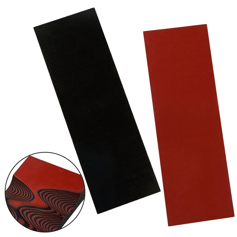 2 pcs G10 Knife Handle Scales Slabs Custom DIY Tool Material for Knives Making Blanks Blades, Red/Black, KHM-G10-6
