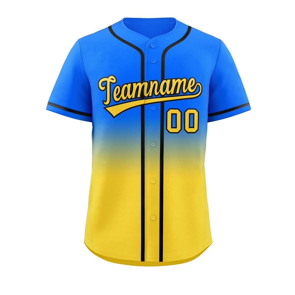 KXKCustom Gradient Baseball Jersey Hip Hop Button Down Shirts Stitched Personalized Name Number for Men Women Youth