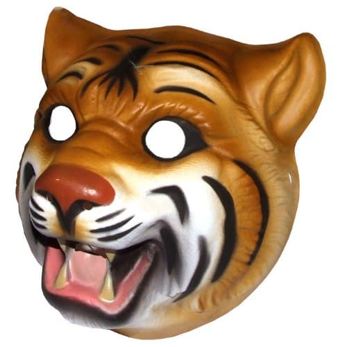 Tiger Plastic Face Mask