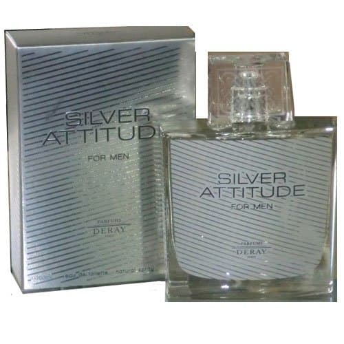 Silver Attitude FOR MEN by Parfums Deray - 3.4 oz EDT Spray
