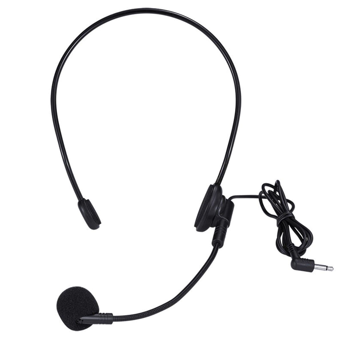 Headset Microphone, Flexible Wired Boom (Standard 3.5mm Connector Jack) for Mic Systems