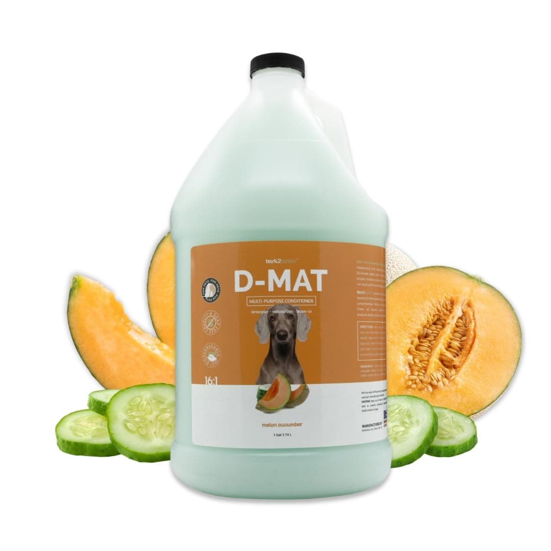 D-Mat Dog Conditioner, 1 Gallon - All Natural, Multi Purpose, Eliminates Static, No Additives, Soap-Free, Cruelty-Free, 100% Biodegradable