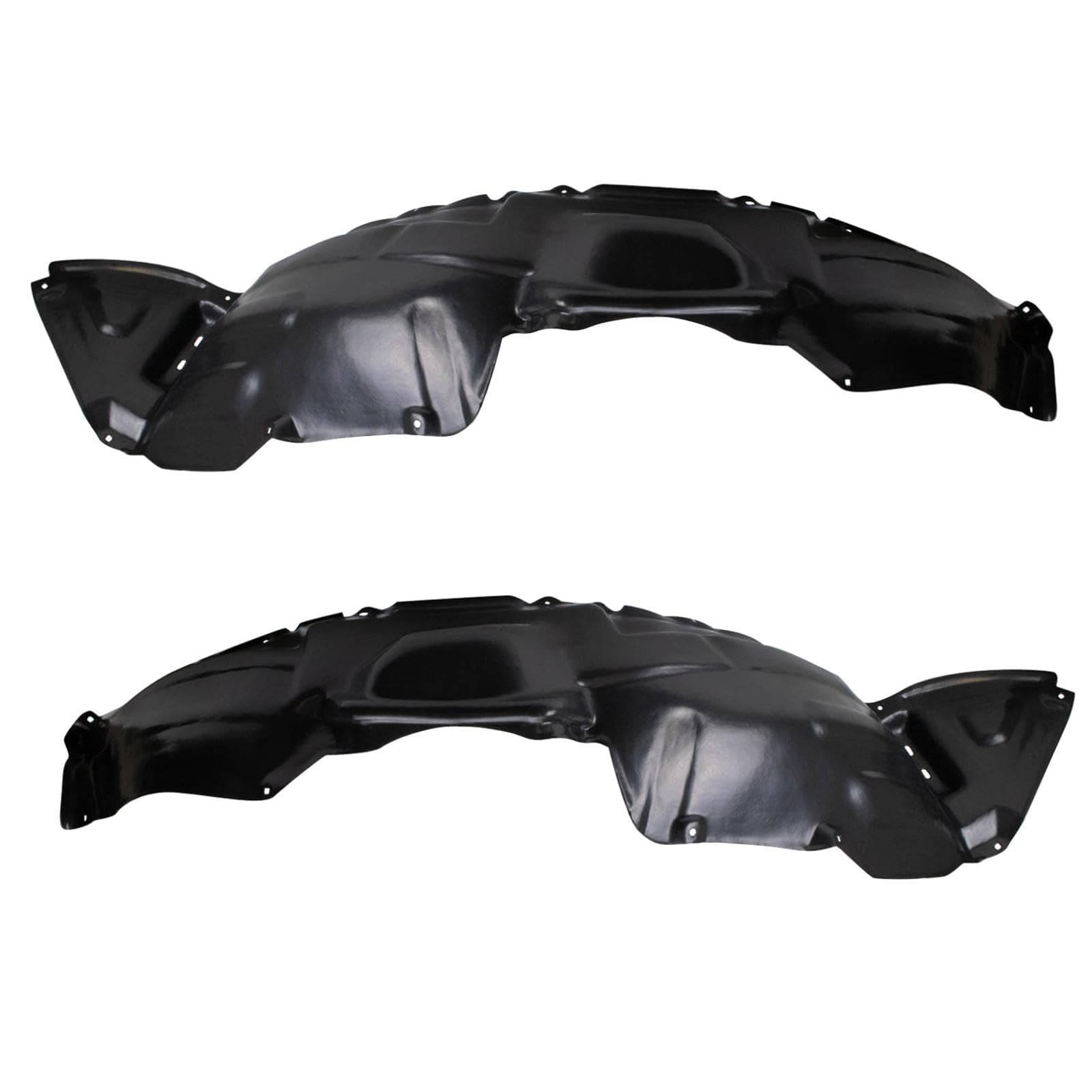 TRQ Front Inner Fender Liner Set Compatible with 2006-2010 Toyota Sienna TO1248152 TO1249152