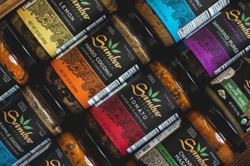 Sambar KitchenSample 3-Pack -Tomato, Lemon, Mango-Coconut -12oz-Vegan