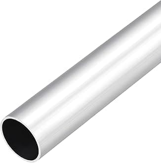 DMiotech (28mm OD x 26mm ID) 6063 Aluminum Round Tube 300mm Length Industry Metal Tubing for Machinery Frame Construction DIY Projects