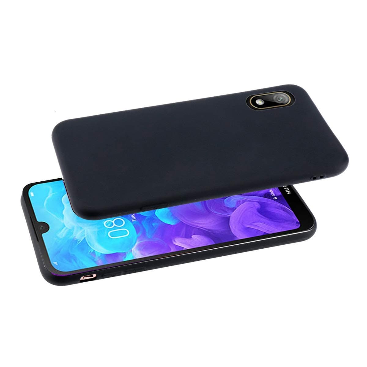 Azzil® Back Cover Soft Anti Scratch Candy Flexi Case for Huawei Y5 2019 (Black)