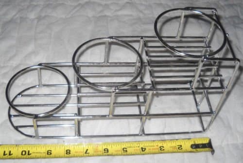 3 Bottle Rack Fifths/syrup Stainless 5001324