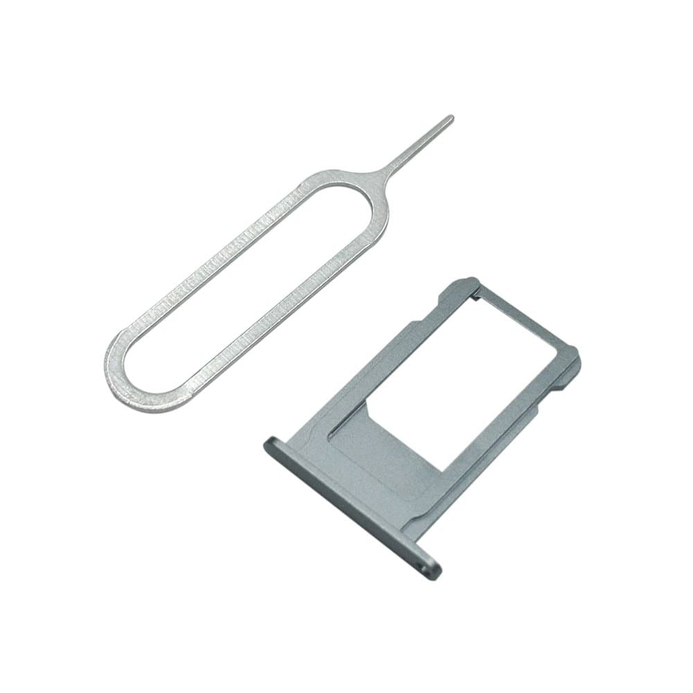 Cemobile SIM Card Tray Slot Holder Replacement for iPhone 6S 4.7 Inch + SIM Card Tray Open Eject Pin (Grey)