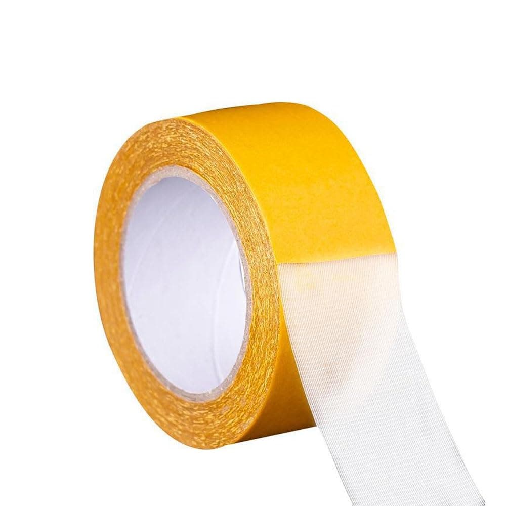 Double Sided Carpet Tape, Versatile Clear Double Sided Tape Heavy Duty, Fabric Cloth Tape, No Glue Slag High Tack, For Fixing Carpets, Arts & Crafts, Woodworking, 1" x 33FT (1pcs)