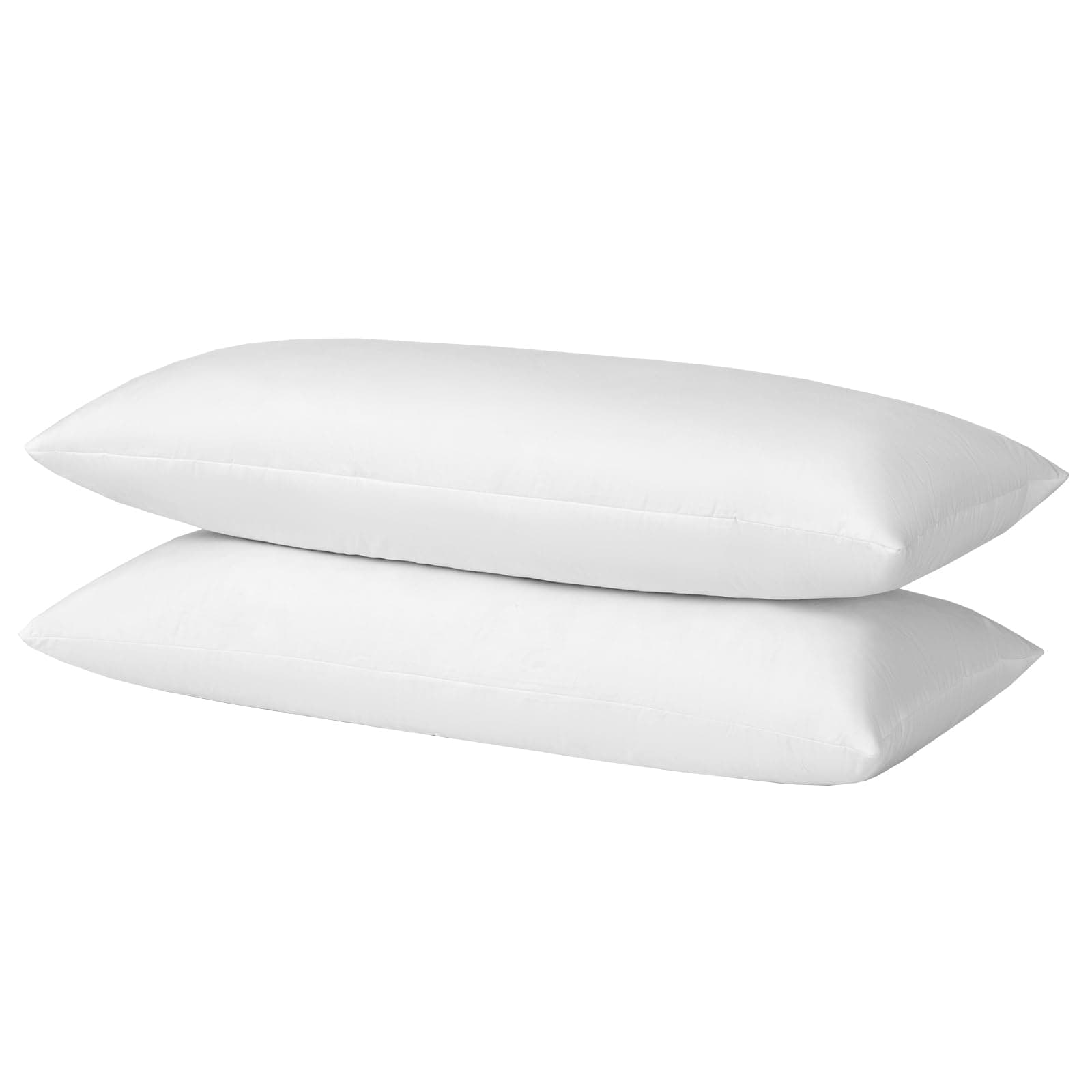 Hotel-Style Goose Feather Body Pillow Insert for Sofa & Bed - 100% Odorless & Plump Cushion Filler - 233TC Cotton with Inner Liner to Prevent Poking (14x36 Inch)