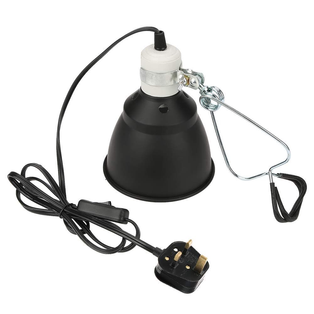 MAKINGTEC E27 Reptile Turtle Heat UVA/UVB Bulb Lamp Light Holder, 300W Reptile Heating Lighthouse for Chicken Brooder Basking-UK Plug