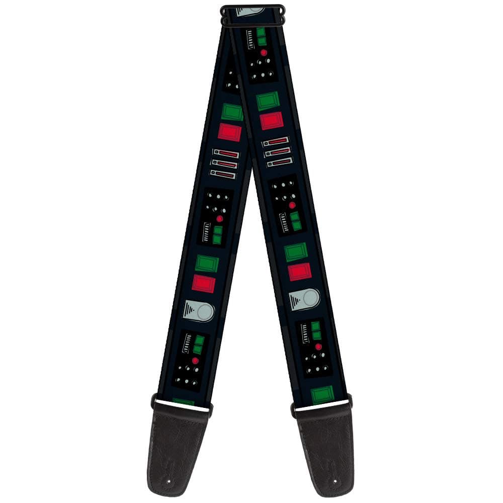 Buckle-Down Guitar Strap Star Wars Darth Vader Utility Belt Bounding4 Black Grays Reds 2 Inches Wide (GS-WSW143)