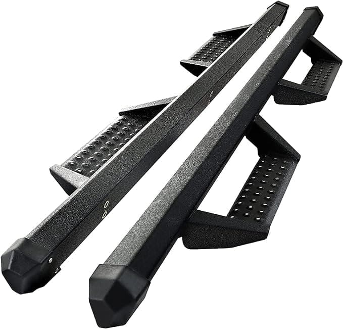 SMANOW Drop Down Running Boards Compatible with 09-18 Ram 1500/10-26 Ram 2500 3500 Crew Cab(Incl 19-24 Classic), Dual-Stage Textured Black Powder Coated, 82 Inch Door Step Side Step Step Bars.