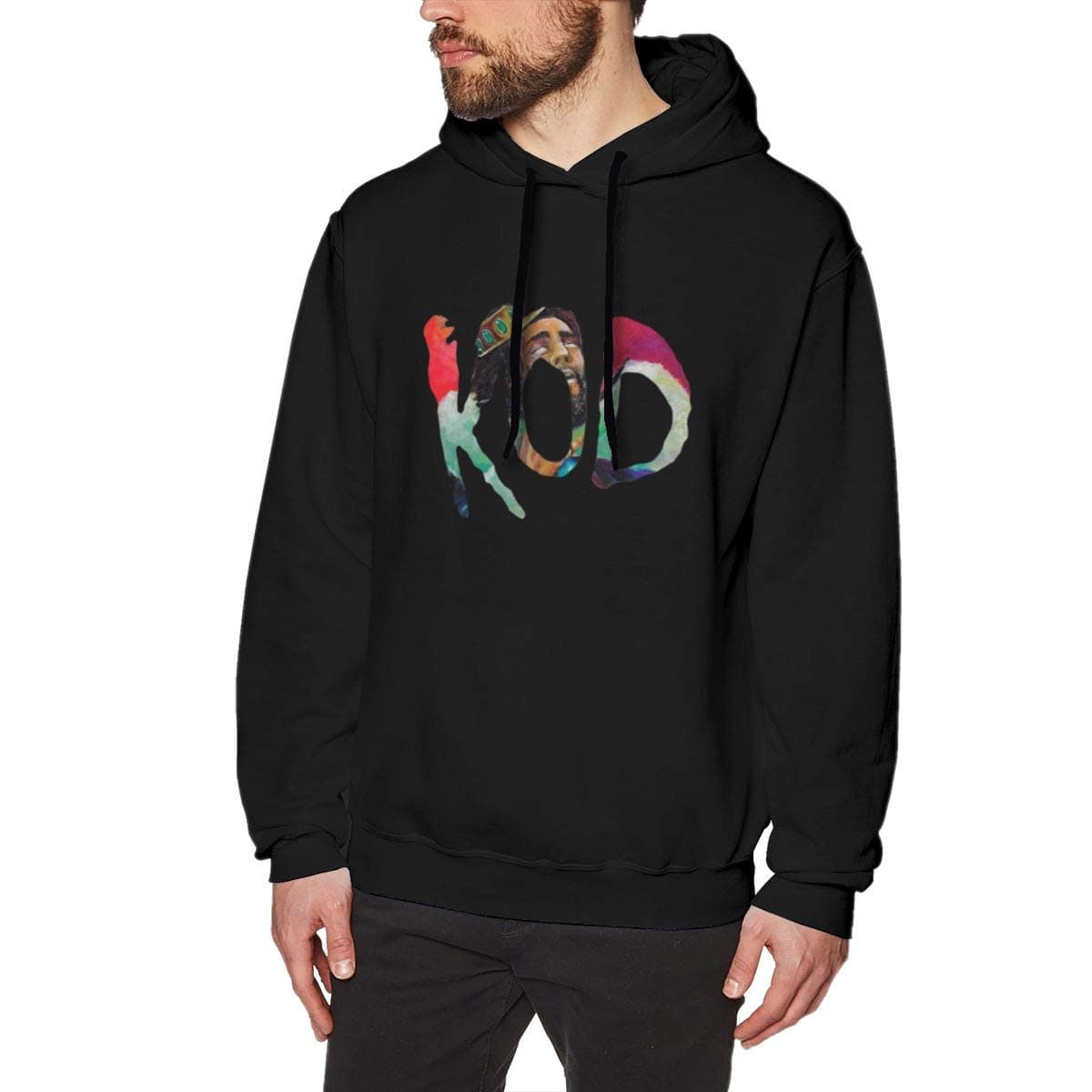 Kod J Cole Men's Pullover Hoodie (Black, M)