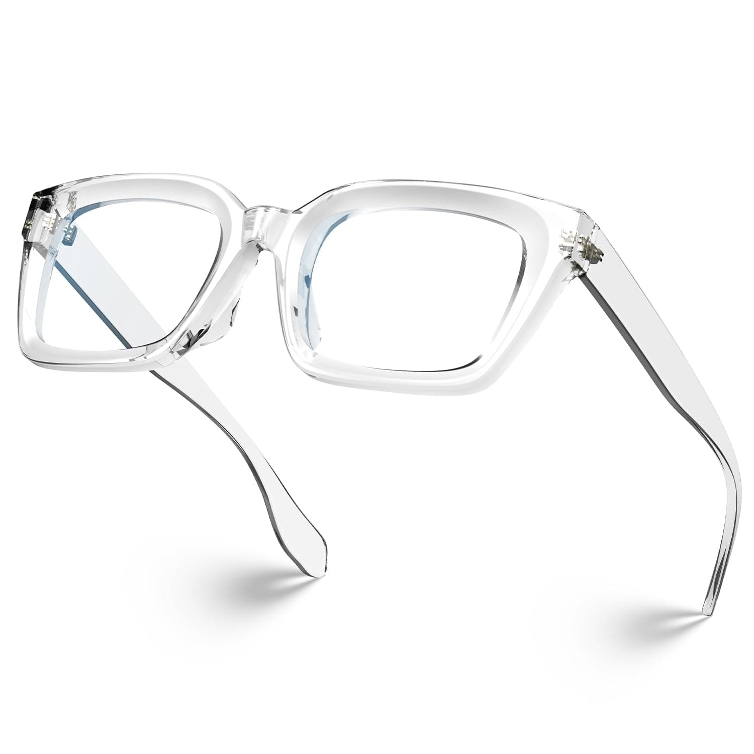 Chunky Square Blue Light Blocking Glasses with Anti Computer Glare for Working Women Men MONTANA