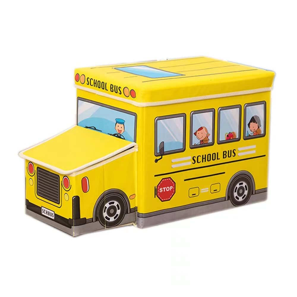 JZLIFE Rectangular with Hinged Lid Storage Box, Foldable, 57CM(22IN)*26CM(10IN)*32CM(13IN), Multi-use Toy Chest for Kids, Nursery and Home Organization