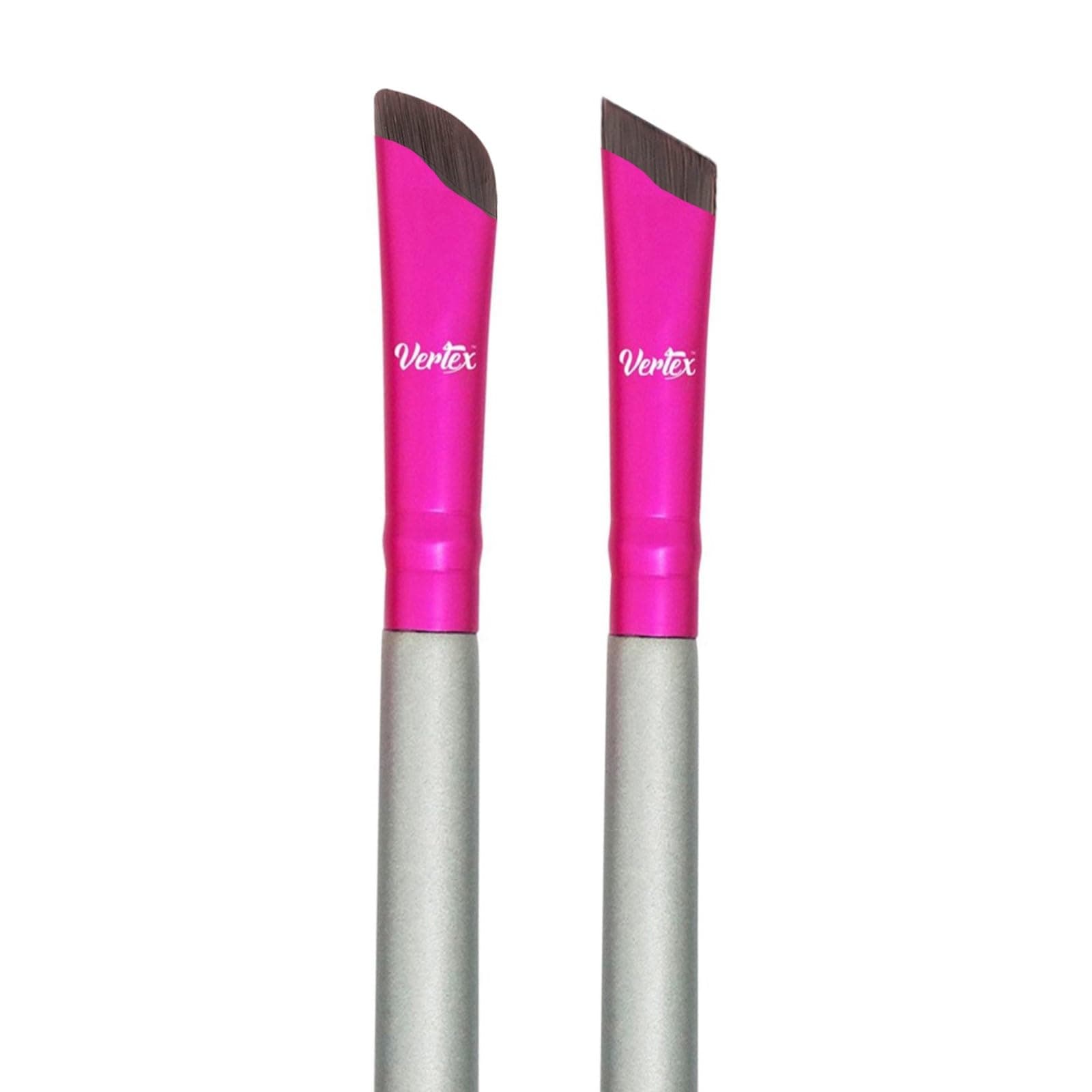 Eyeliner Brush Fine Angled Set - For Liquid Gel Liner Applicator Bent Stencils Thin Pencil Pen Real Small Sharpener Angle Wing Tips Firm Makeup Brushes Black Stamp Winged Kit Flat Waterproof Cat Eye