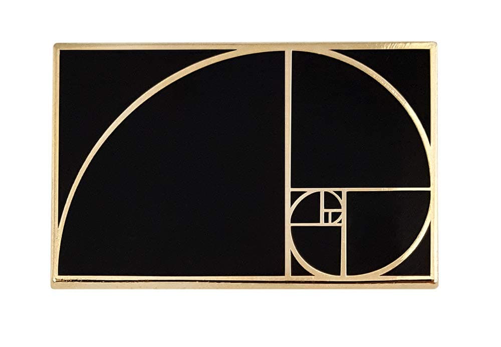 Golden Ratio Enamel Lapel Pin