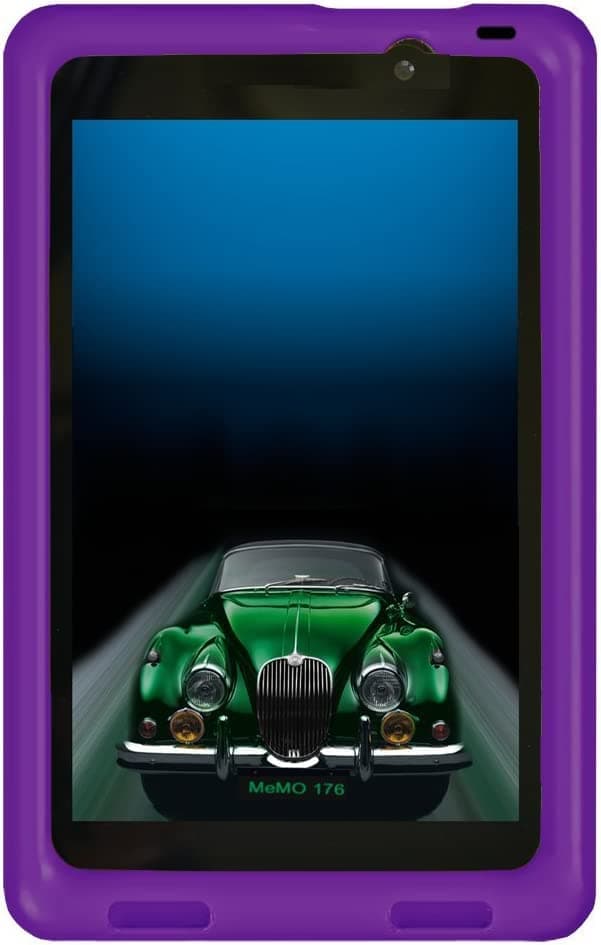 Bobj Rugged Case for ASUS MeMO Pad 7 Models ME176C, ME176CX, ME176CE, K013, K013C (Not for MeMO 7 LTE) - BobjGear Custom Fit - Patented Venting - Sound Amplification - Kid Friendly (Playful Purple)