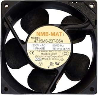 NMB-MAT Fan 4715MS-23T-B5A Computer Blower Cooling Fan AC 230V 15/14W 120 120 38mm 2900RPM 50/60HZ Emerson Frequency Converter Fans
