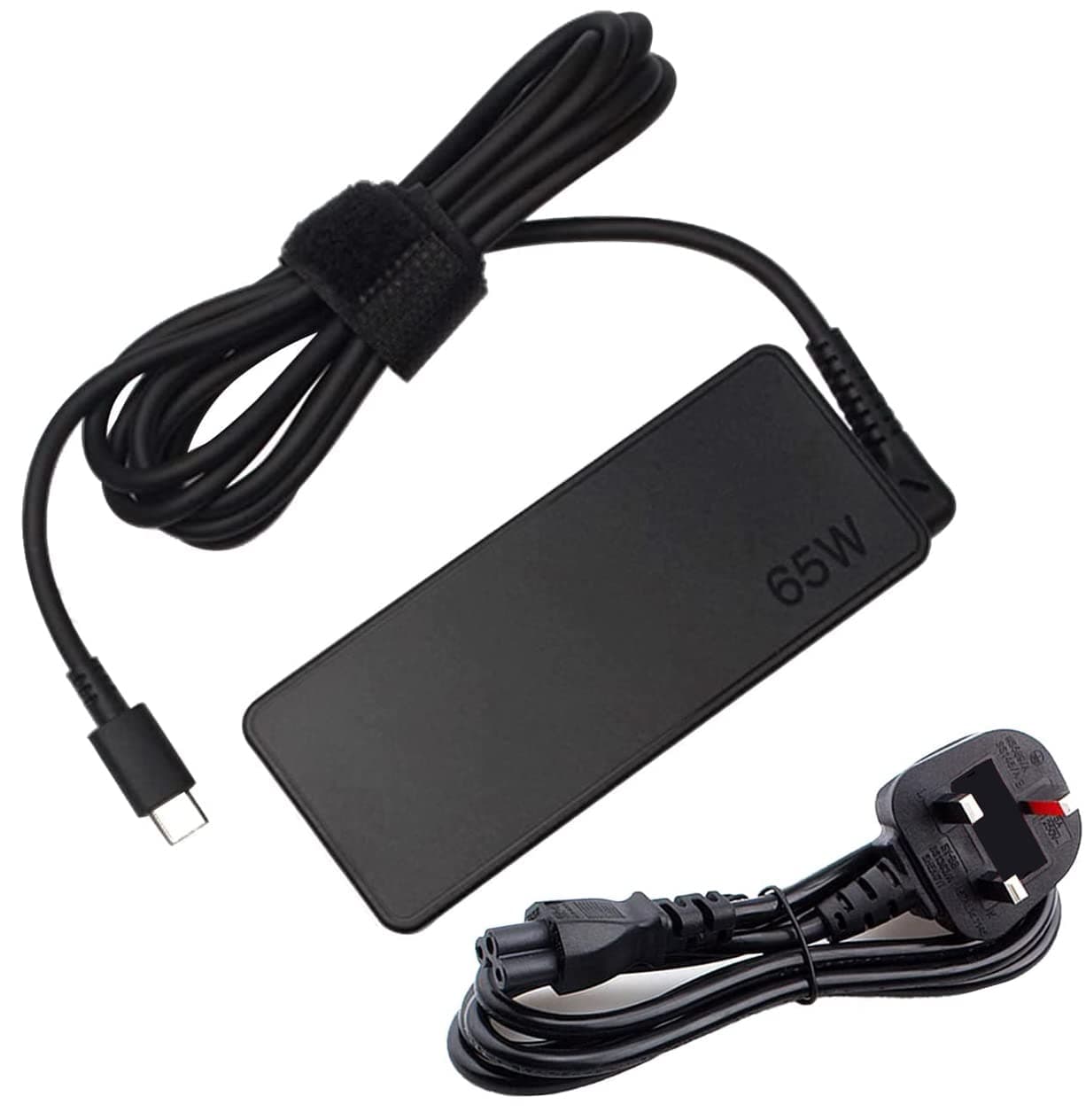 65W USB C Power adapter compatible With Lenovo Think Pad Yoga, HP chrome book, Dell XPS, ASUS, Acer, HUAWEI, Xiaomi, Samsung and more Type C Devices PD wall Laptop Power supply (Type C Charger)