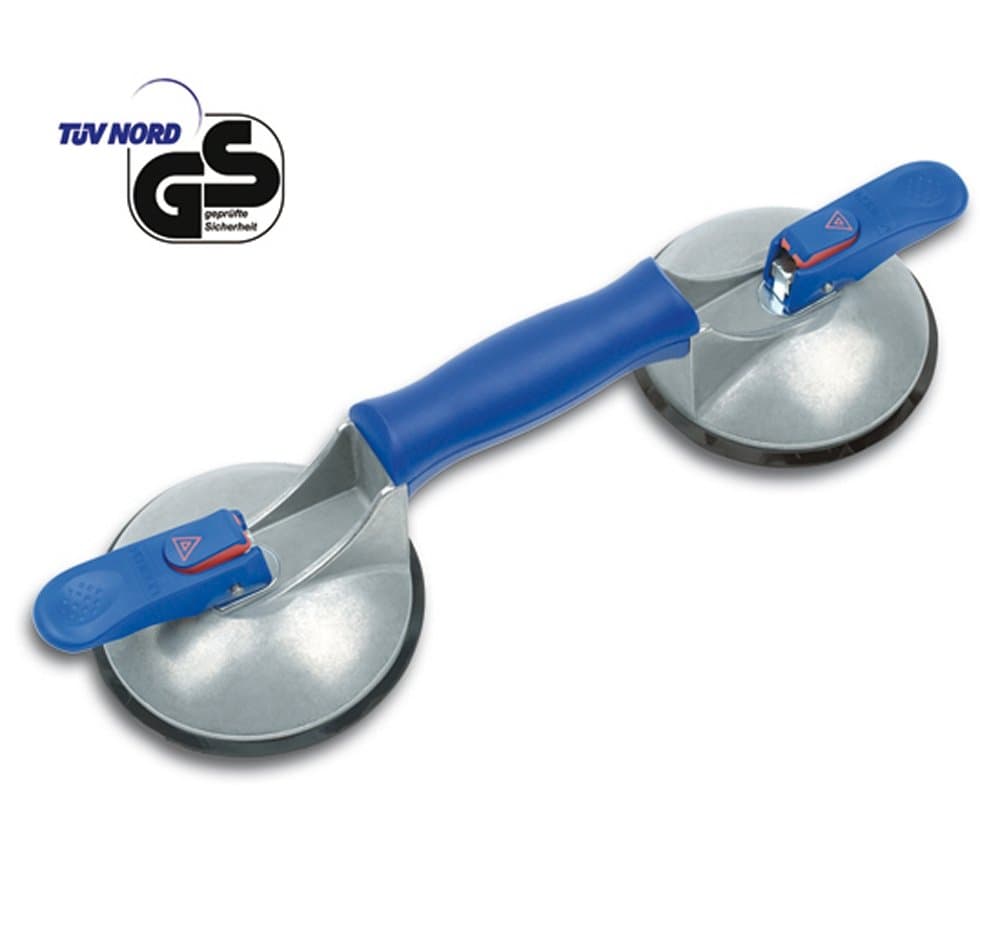 VERIBOR blue line 2 Cup Suction Lifter Handle Lengthwise BO 602.40BL