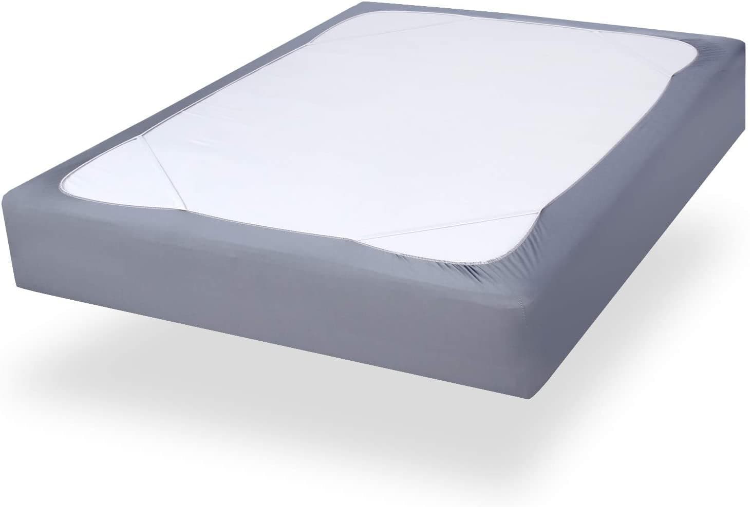 Twin Size Box Spring Cover with Smooth and Elastic Woven Material, Alternates for Bed Skirt, Wrinkle & Fading Resistant, Washable, Dustproof