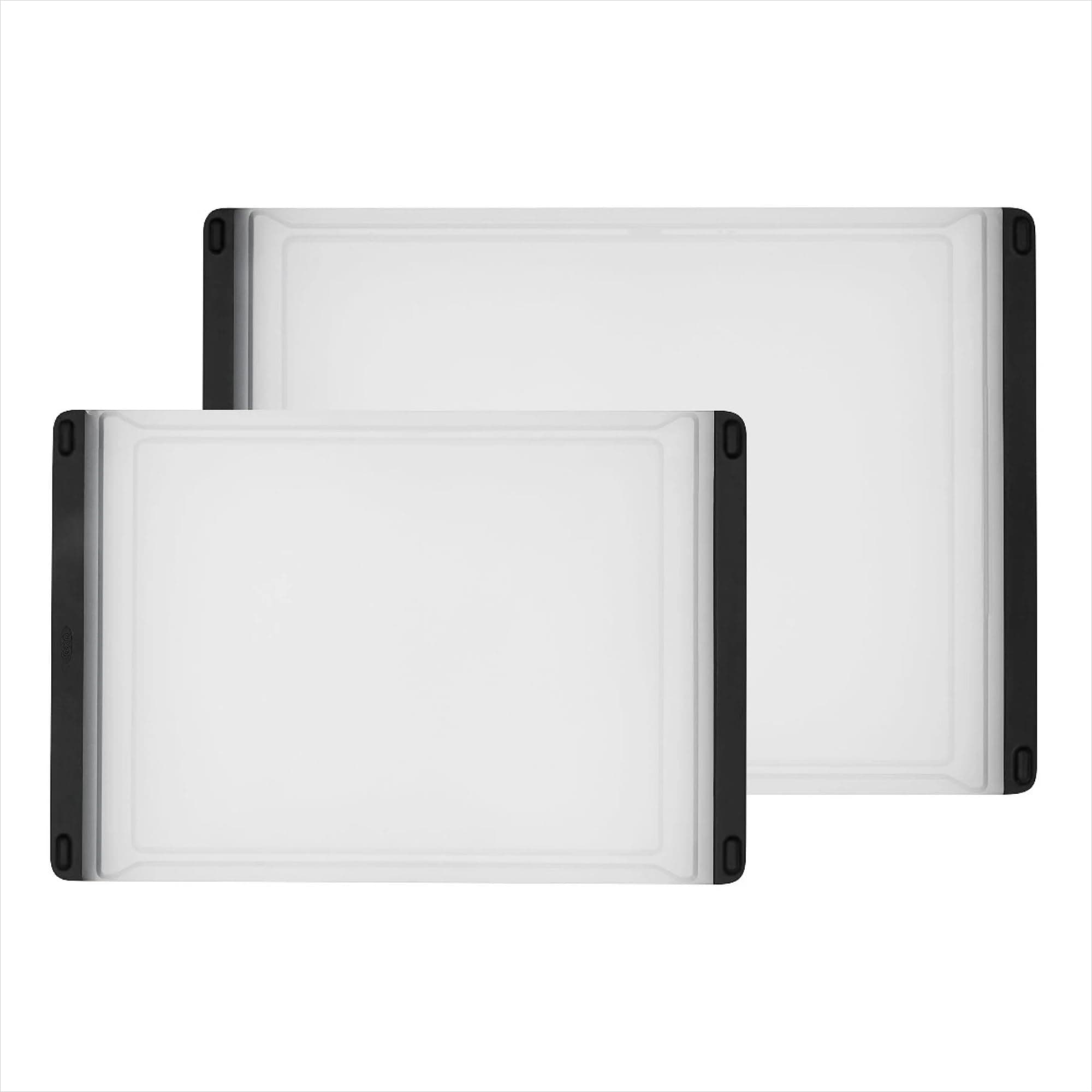 OXO Good Grips 2-Piece Plastic Cutting Board Set (Pack of 1),Clear