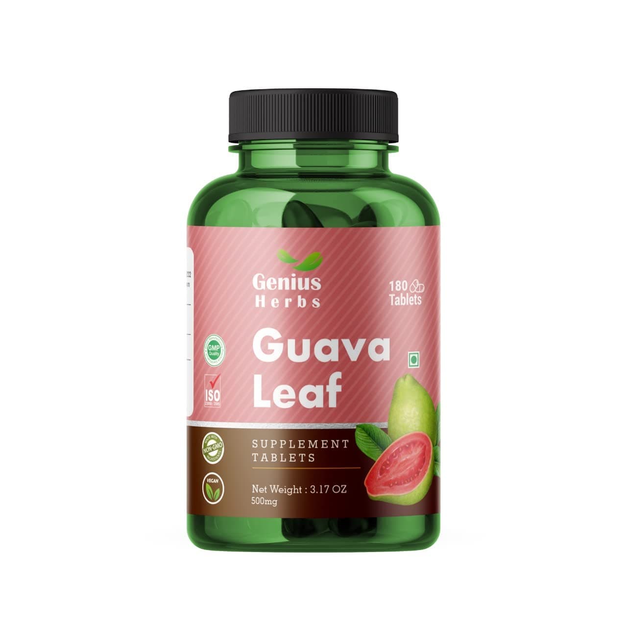 Guava Leaf Tablets - Guava Leaf Tablets 500mg (180 Tablets)/Improves Skin Health/Helps in Weight Management